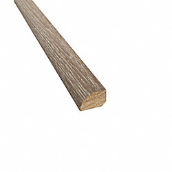 Prefinished Canterbury Hickory Hardwood 1/2 in thick x .75 in wide x 78 in Length Shoe Molding